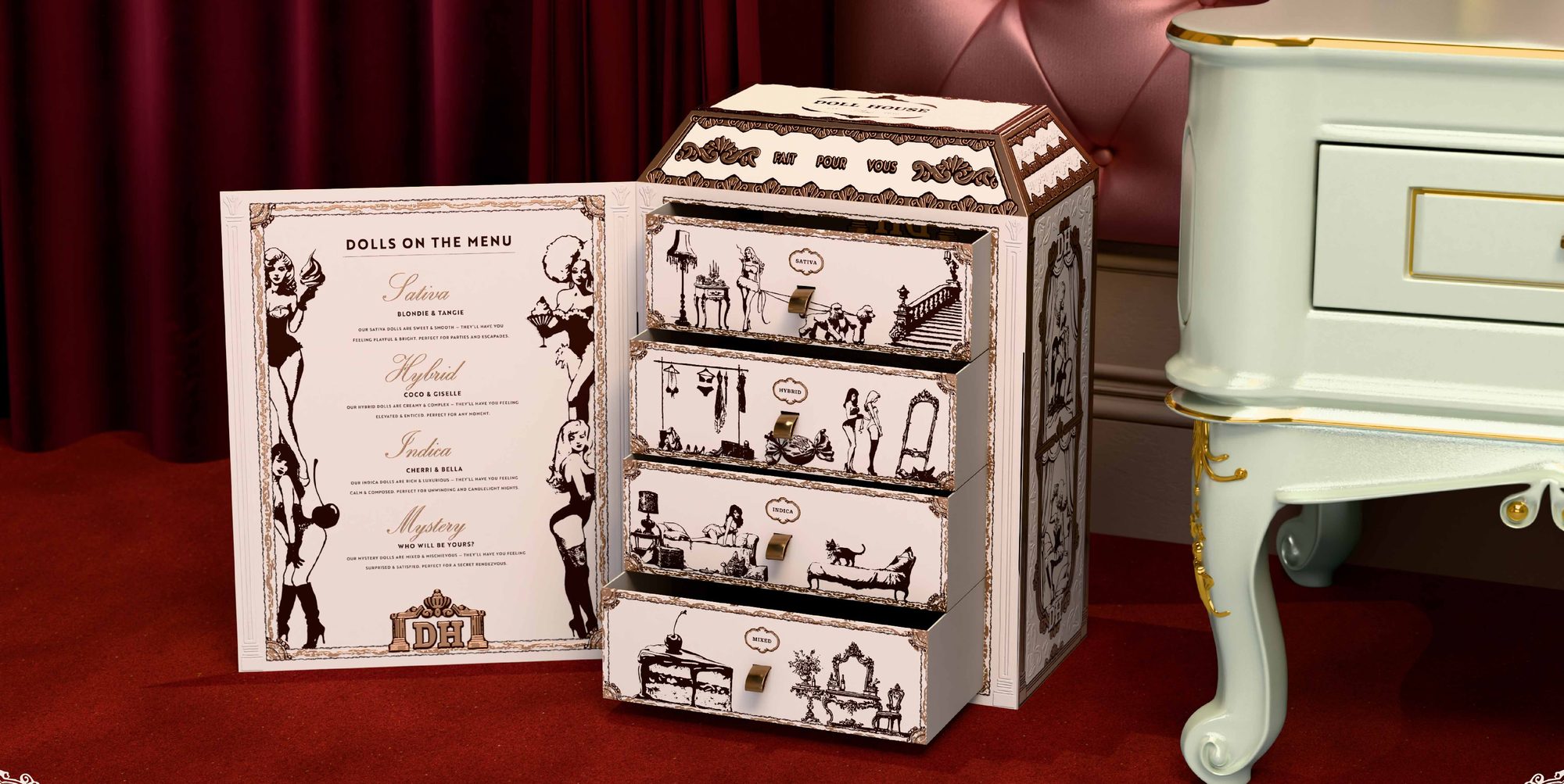 Doll House — 24-count master box, four drawers