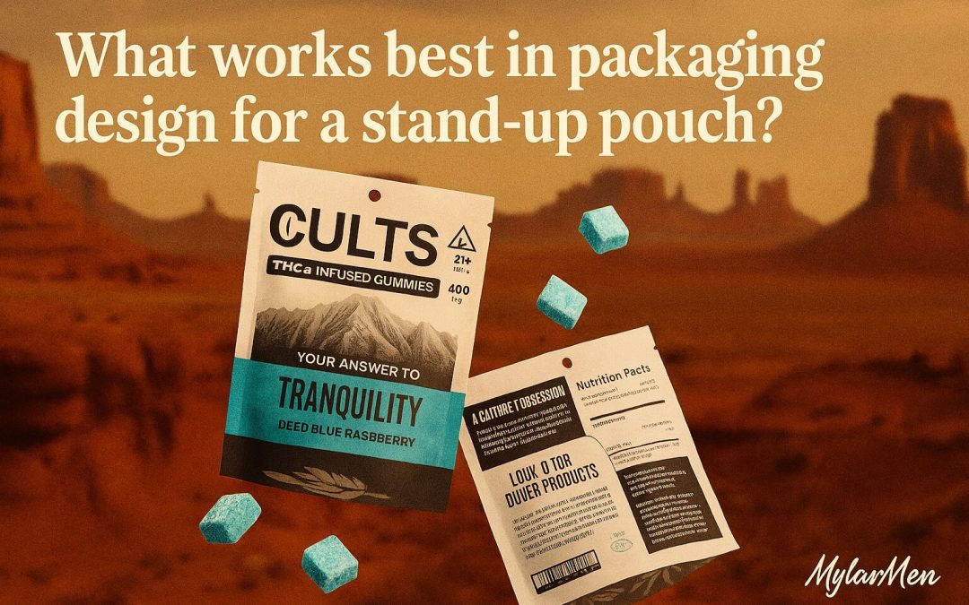 What works best in packaging design for a stand-up pouch